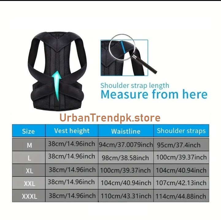 Fitness Corrector Back Brace For Women And Men Back Support Belt